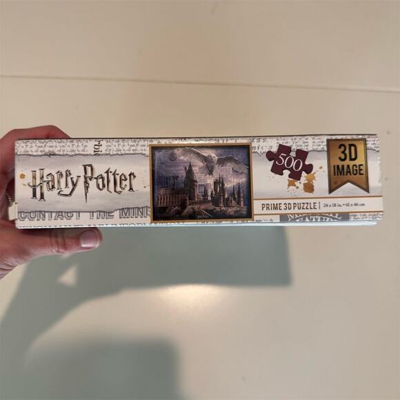 Harry Potter Prime 3D Puzzle Hogwarts Castle & Hedwig 500+ Pieces 24x18 COMPLETE - Picture 7 of 14